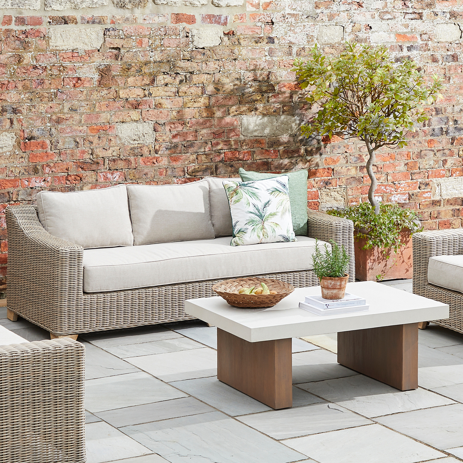 Amalfi Collection Outdoor Three Seater Sofa