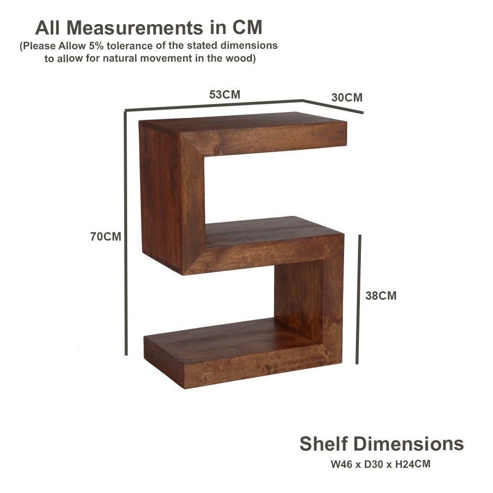 Dakota S Shaped Side Table