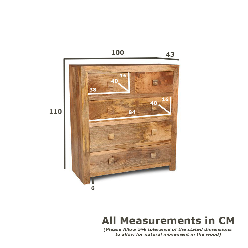 Dakota Drawers, 100cm