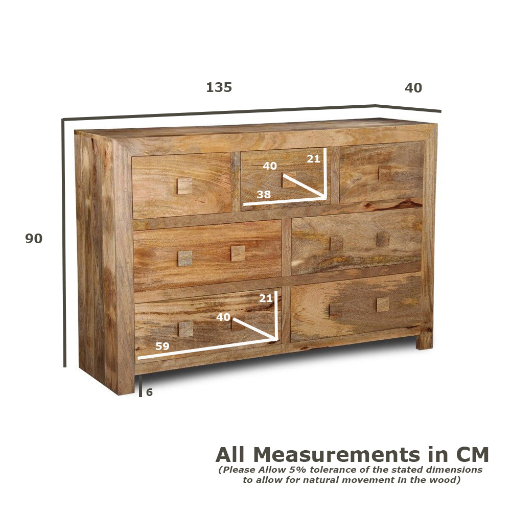 Dakota Drawers, 135cm