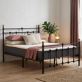 120cm Atlas Bed Black
