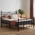 120cm Atlas Bed Black