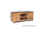 Dakota 4 Drawer Media Unit, 115cm