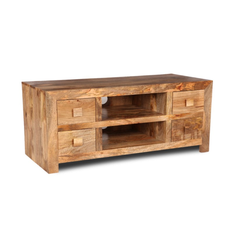 Dakota 4 Drawer Media Unit, 115cm