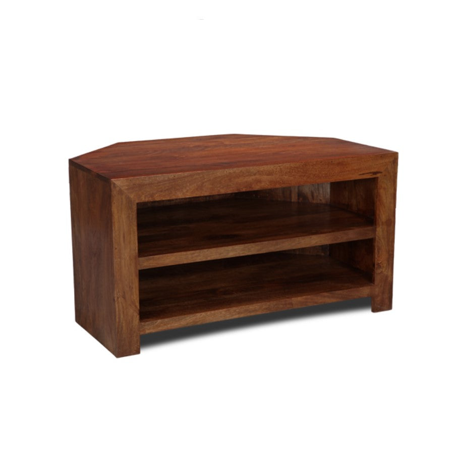 Dakota 2 Shelf Corner TV Unit, 100cm