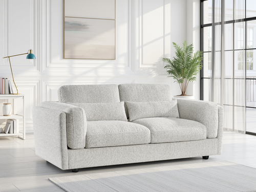 Beehive Bari Fabric 3 Seater Sofa 217cm in Beige