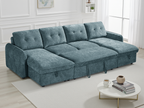 Moscow Sofabed Blue U Shape Corner