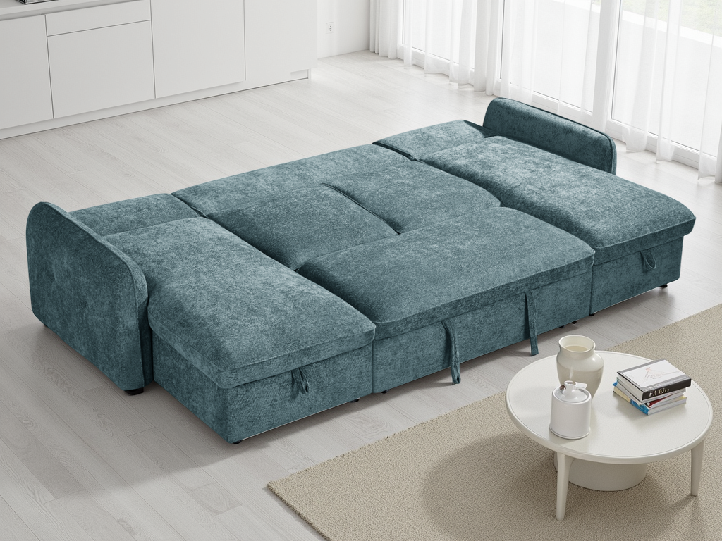 Moscow Sofabed Blue U Shape Corner