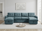 Moscow Sofabed Blue U Shape Corner