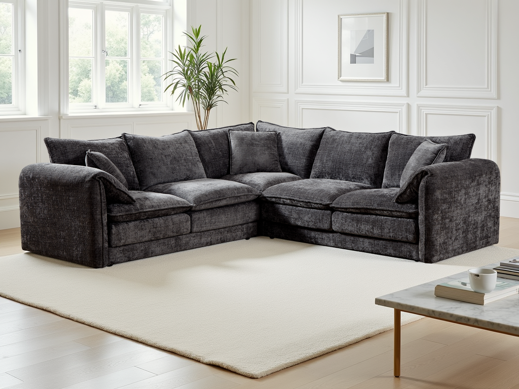 Solaya Sofa Black Large Corner