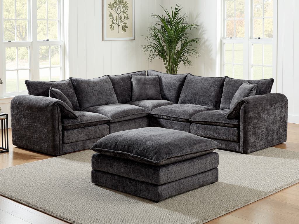 Solaya Sofa Black Large Corner