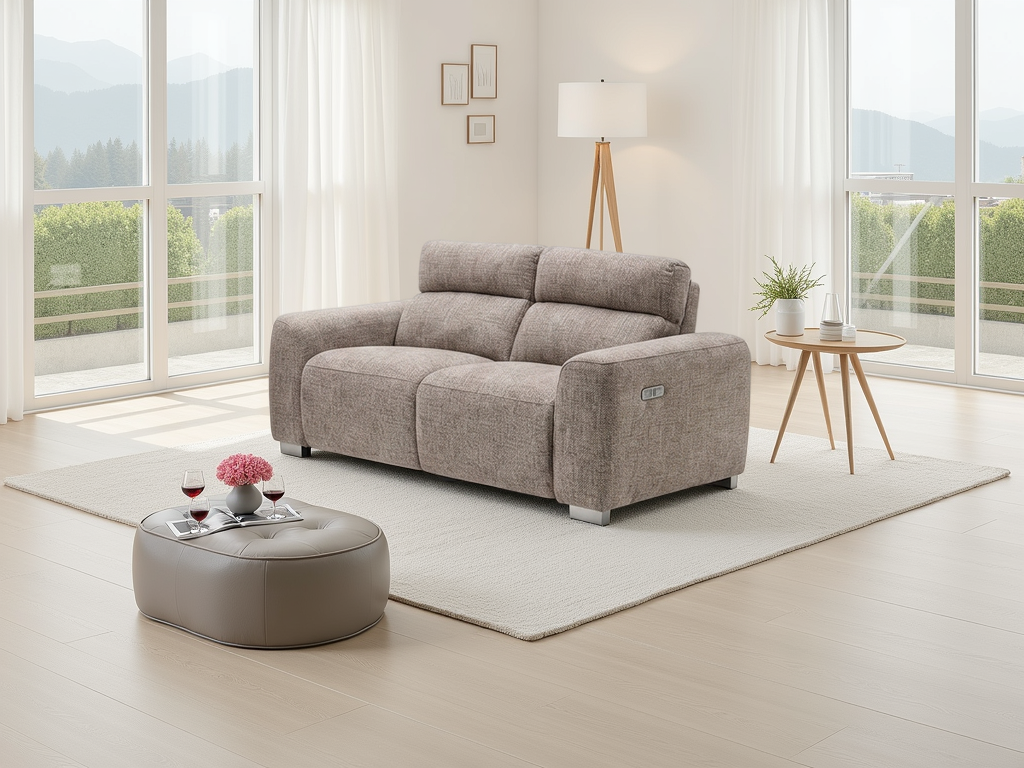 Toronto Electric Recliner Beige 2 Seater