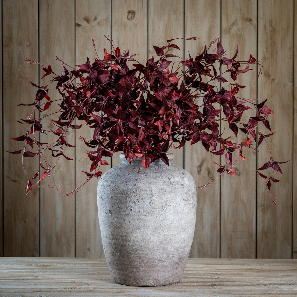 Hill Interiors Ornamental Burgundy Leaf