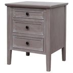 Serene Three Drawer Bedside Table