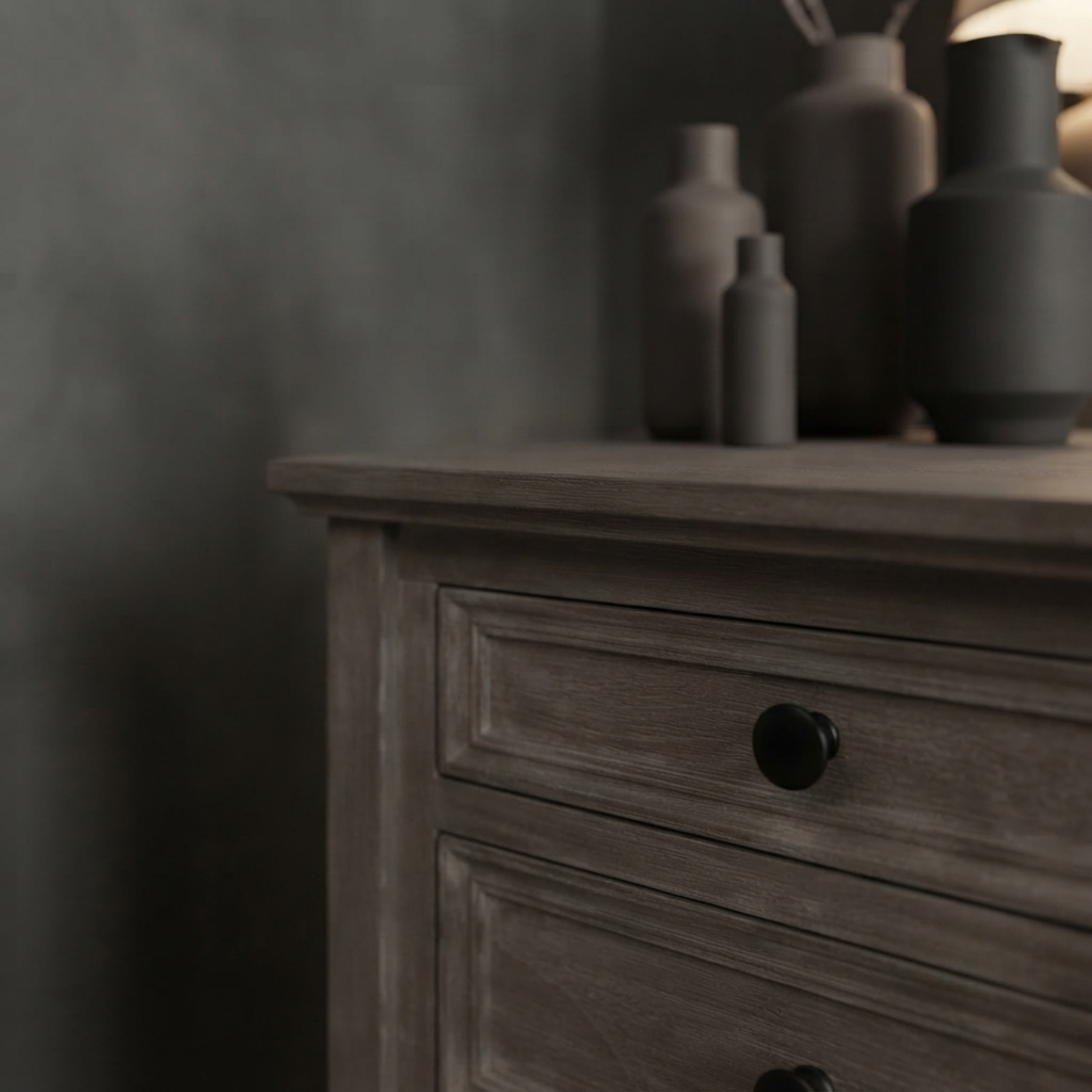 Serene Three Drawer Bedside Table