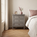 Serene Three Drawer Bedside Table