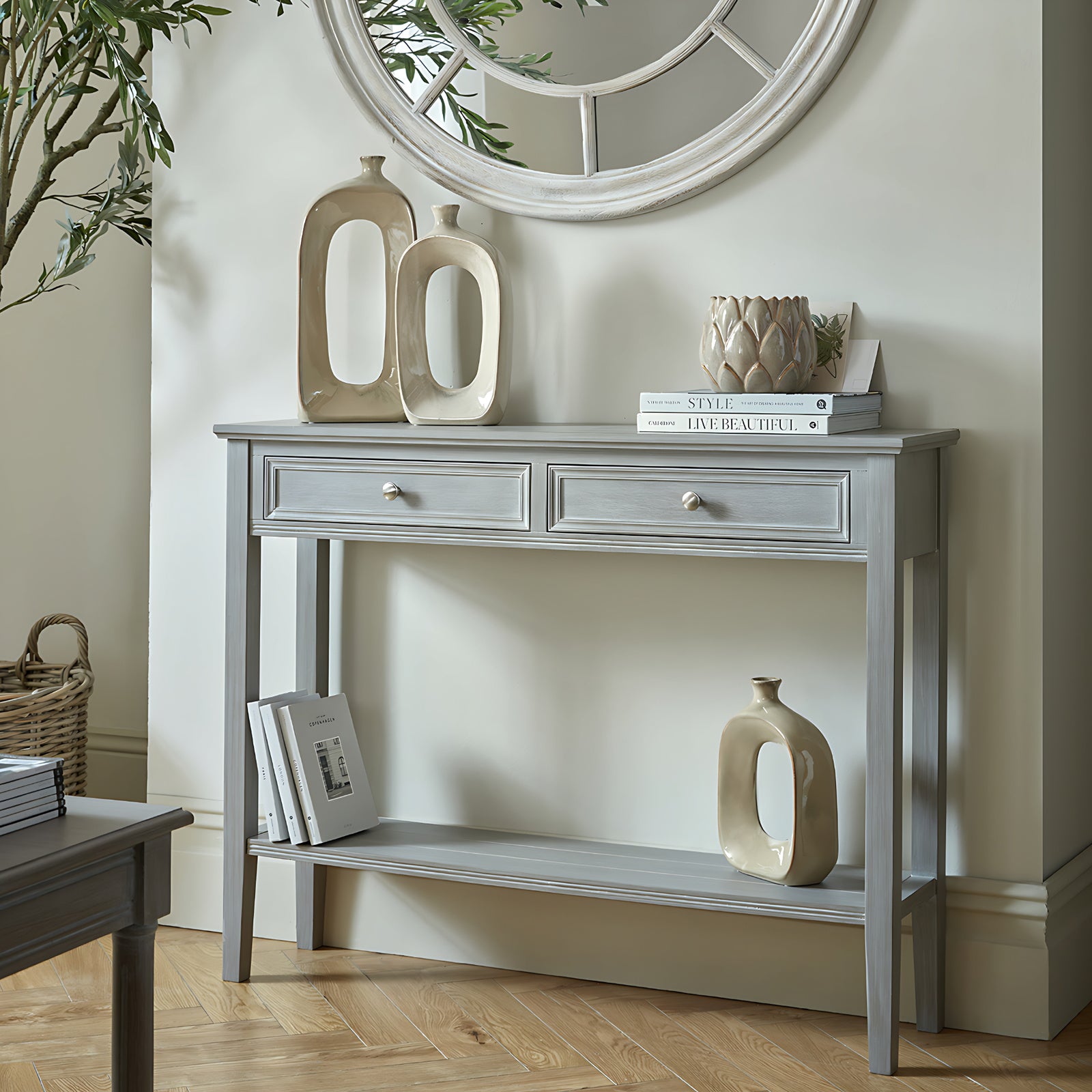Serene Two Drawer Console Table