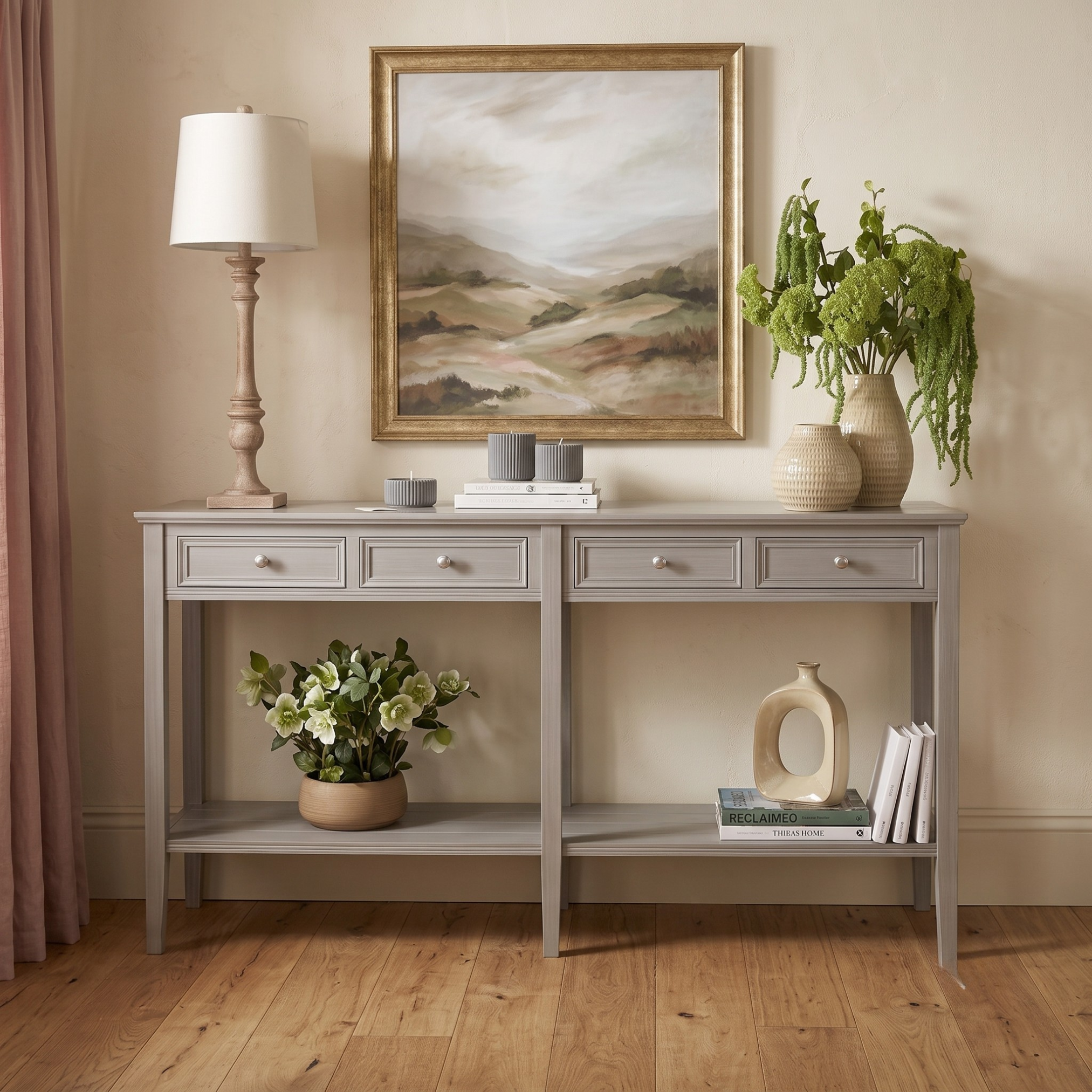 Serene Four Drawer Console Table
