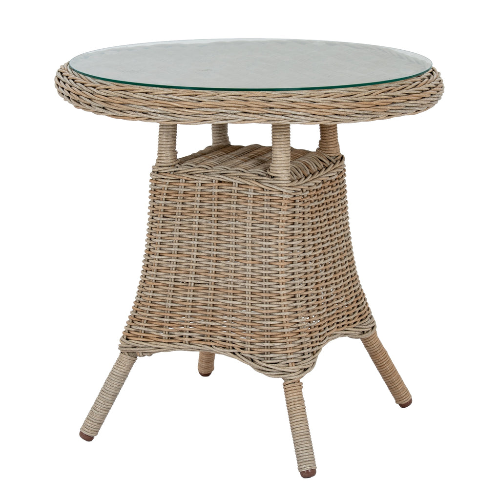 Amalfi Outdoor Bistro Table With Wood Top