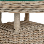 Amalfi Outdoor Bistro Table With Wood Top