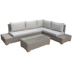 Capri Outdoor Large Corner And Coffee Table Set