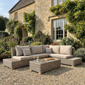 Capri Outdoor Large Corner And Coffee Table Set