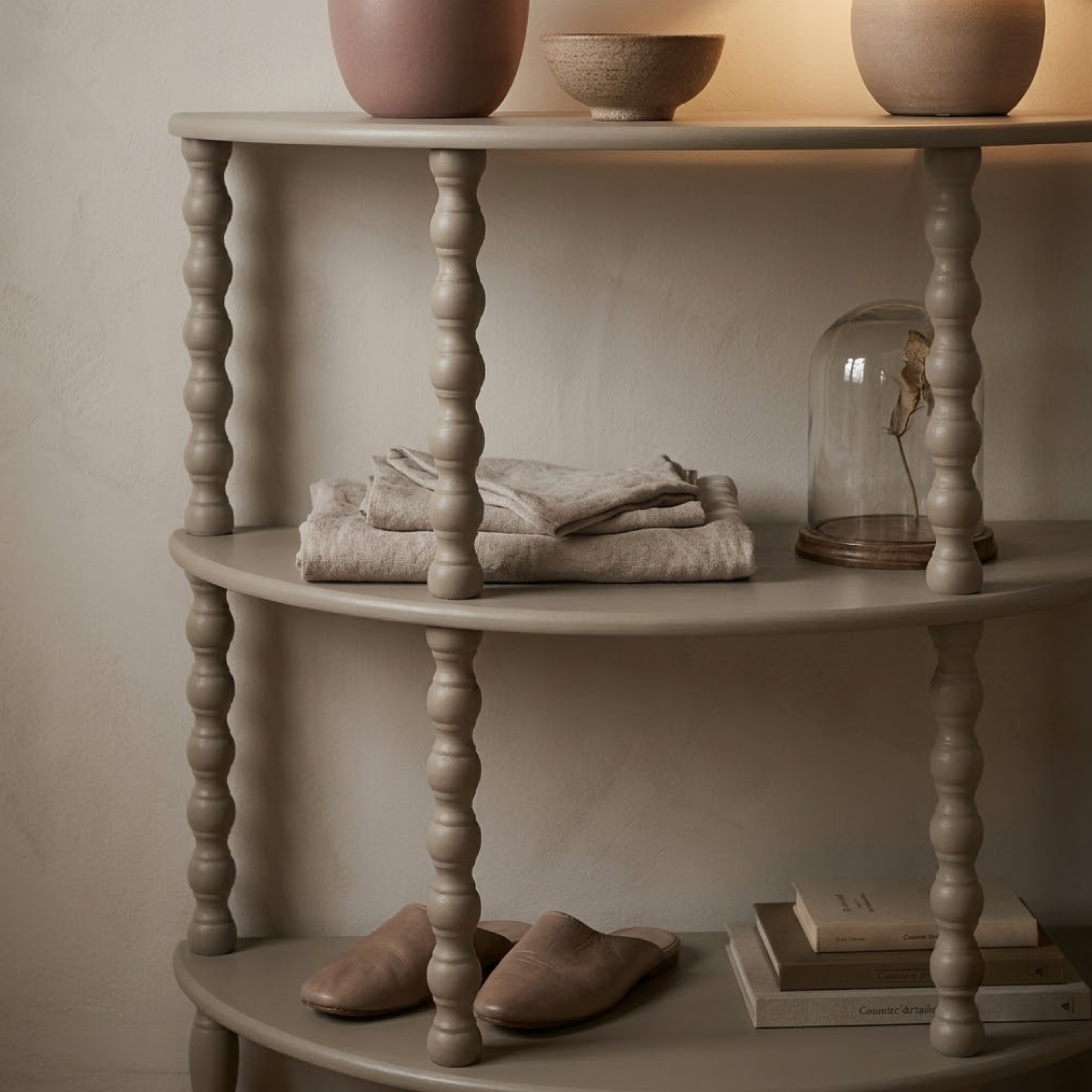 Camden Half Moon 3 Tier Table