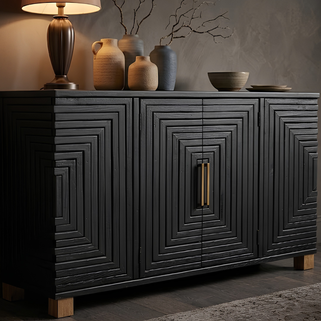 Lennox Black 2 Door Sideboard