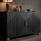 Lennox Black 2 Door Sideboard