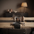 Live Edge Light Acacia River Dining Table