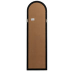 Hill Interiors Black Wood Tall Arched Window Mirror 50cm