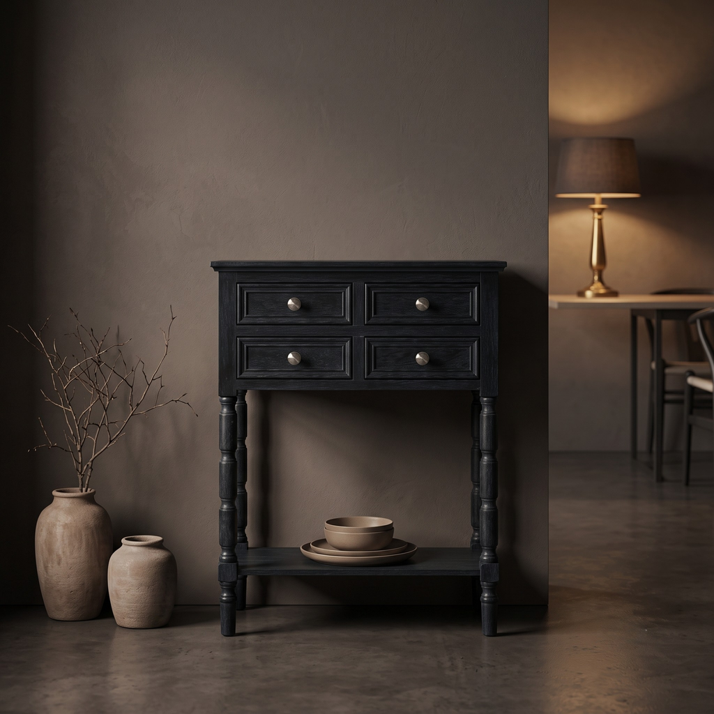 Contour 4 Drawer Side Table