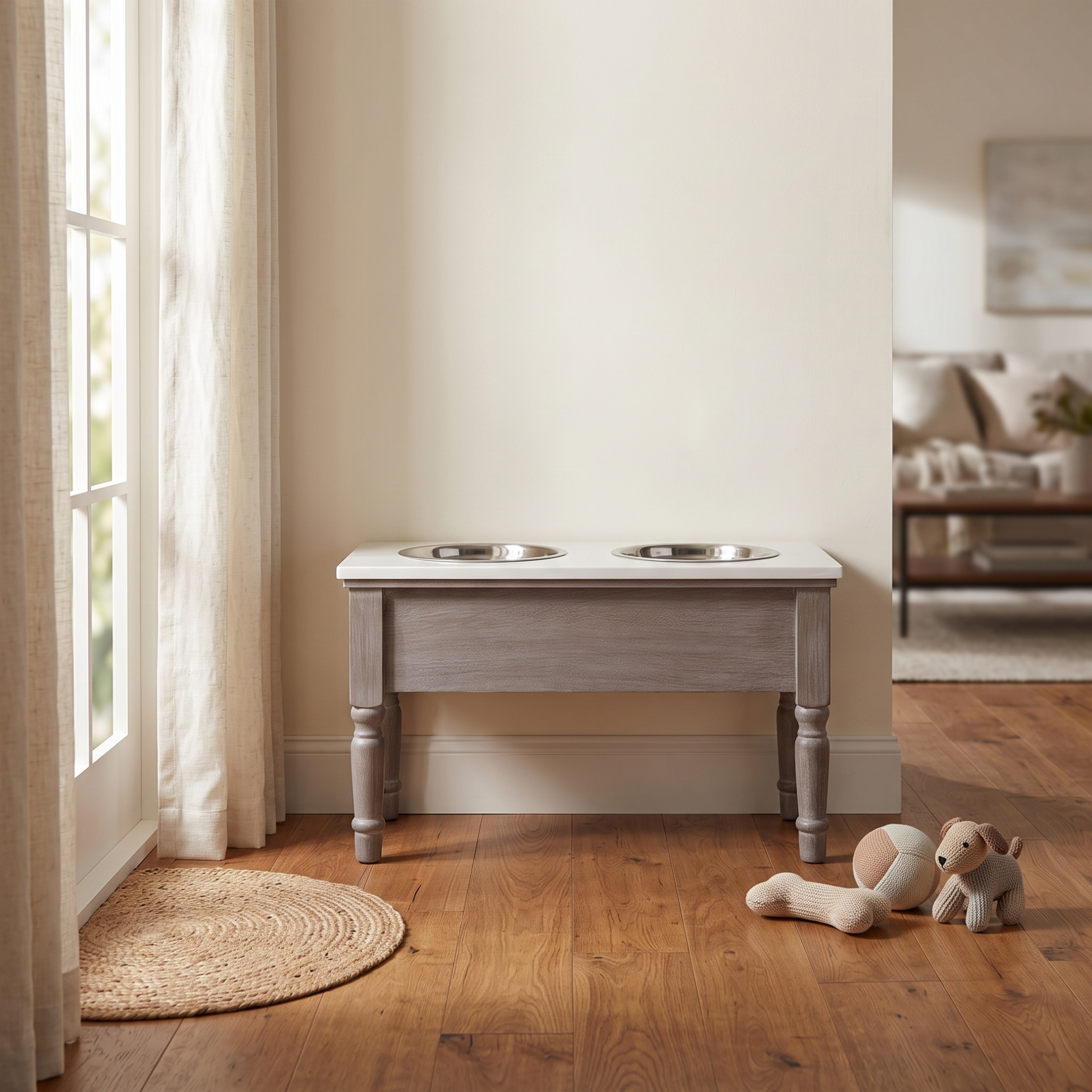 Serene Pet Feeder Table