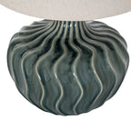 Veyla Ceramic Table Lamp, Linen Shade