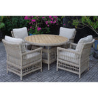 Provence Outdoor 4 Seater Round Dining Set