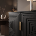 Lennox Black 2 Door Small Sideboard