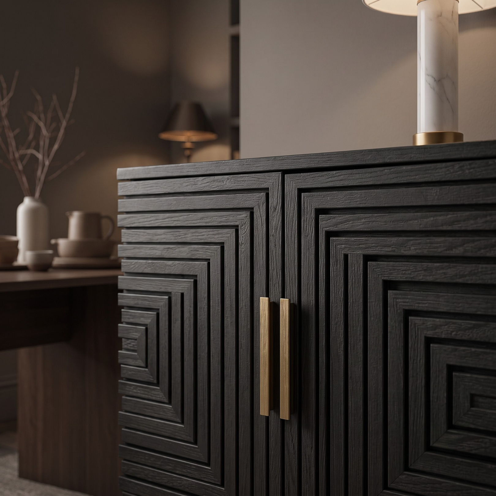 Lennox Black 2 Door Small Sideboard
