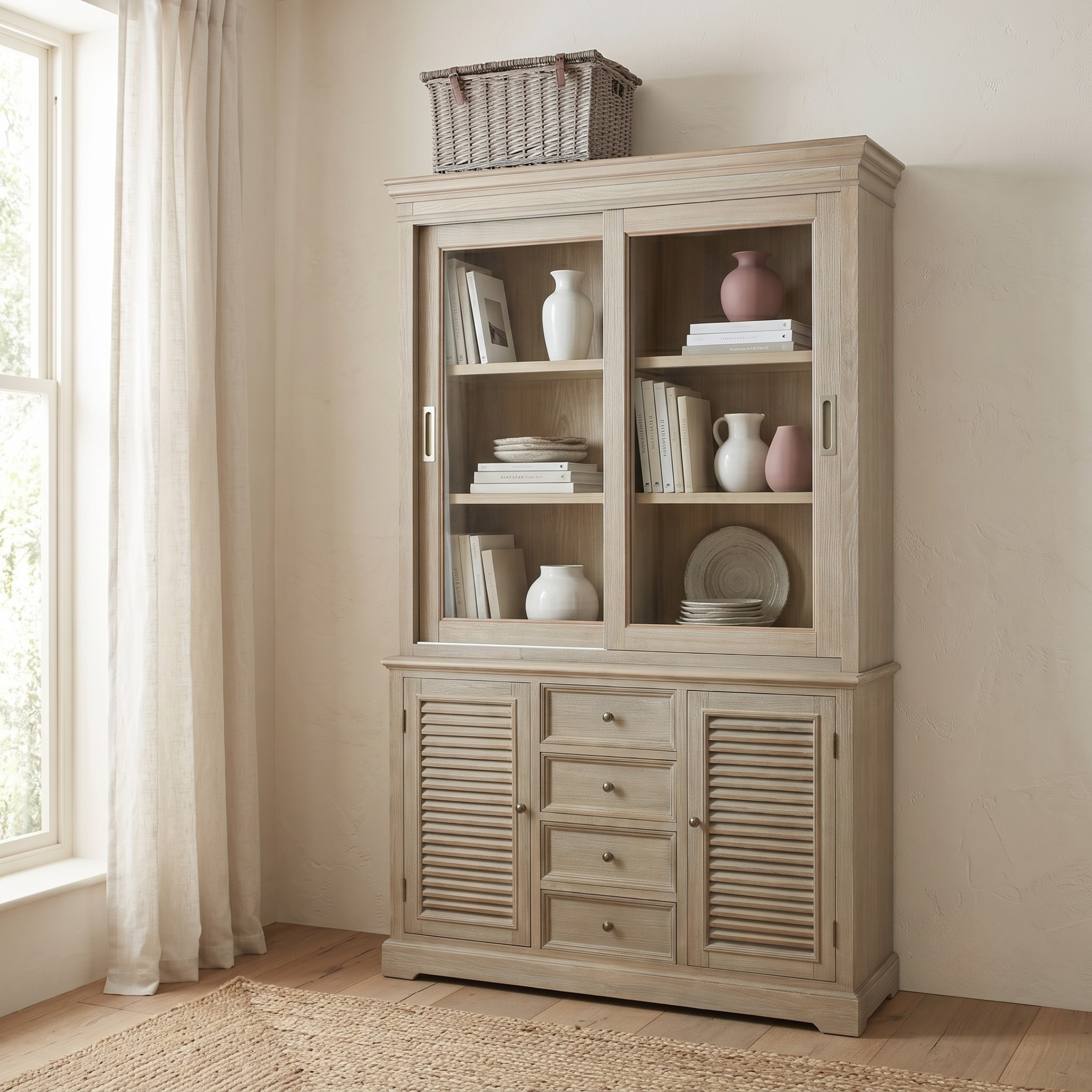 Delphine Sliding Glass Dresser Top