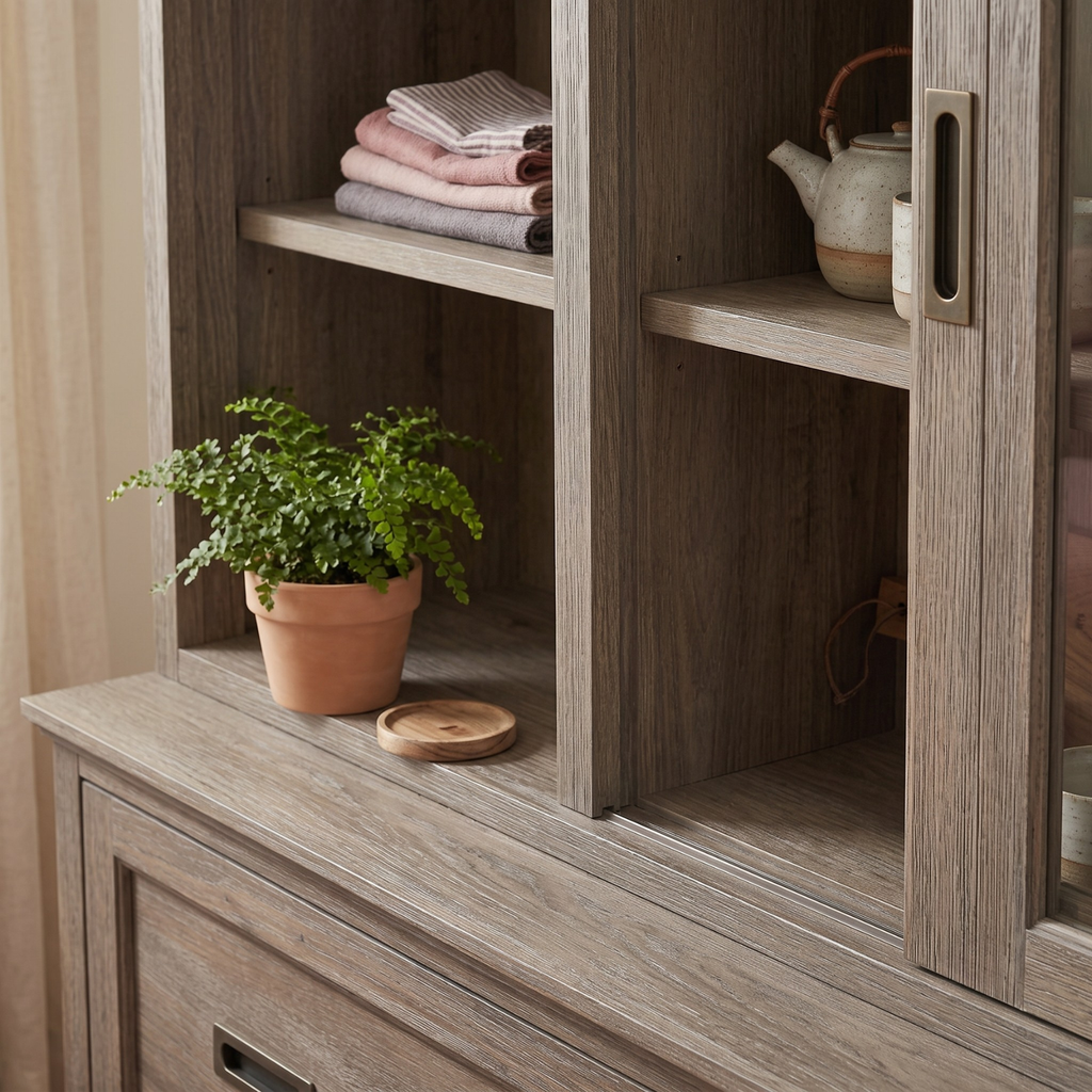 Delphine Sliding Glass Dresser Top