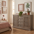 Delphine 2 Door 4 Drawer Large Dresser Base