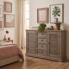 Delphine 2 Door 4 Drawer Large Dresser Base