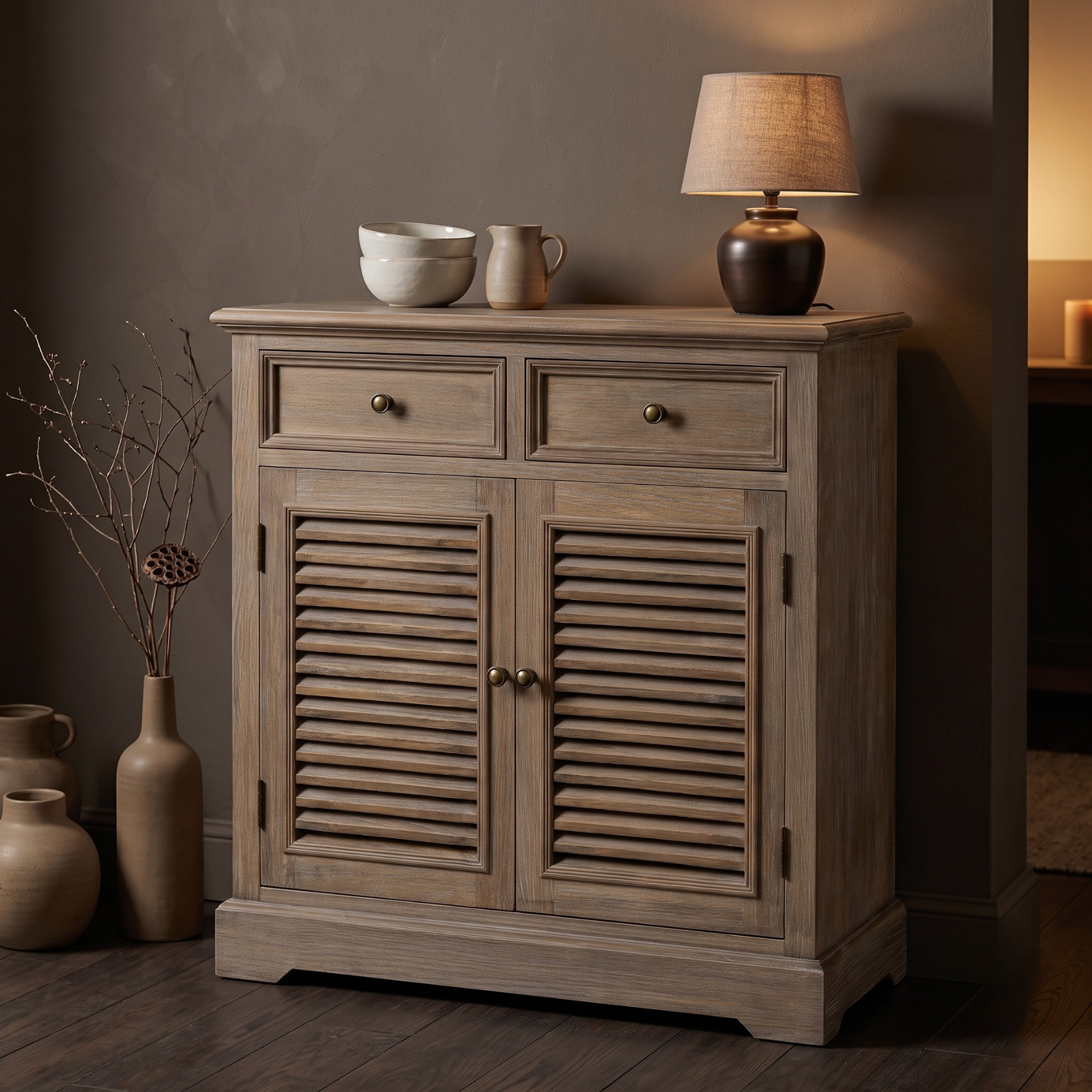 Delphine 2 Drawer 2 Door Chest