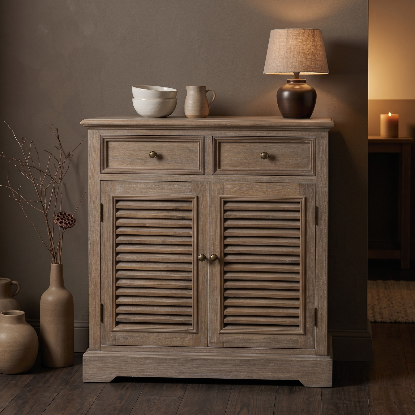 Delphine 2 Drawer 2 Door Chest