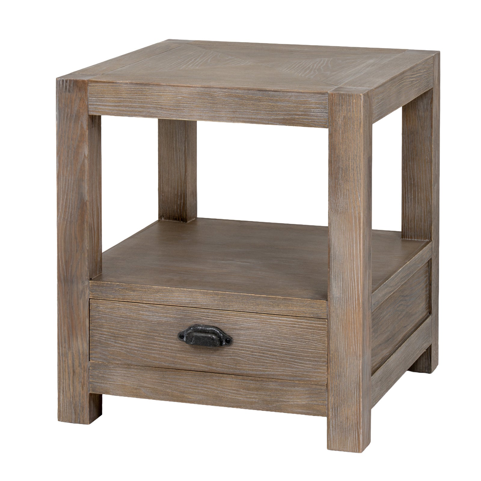Haldon 1 Drawer Side Table With Shelf