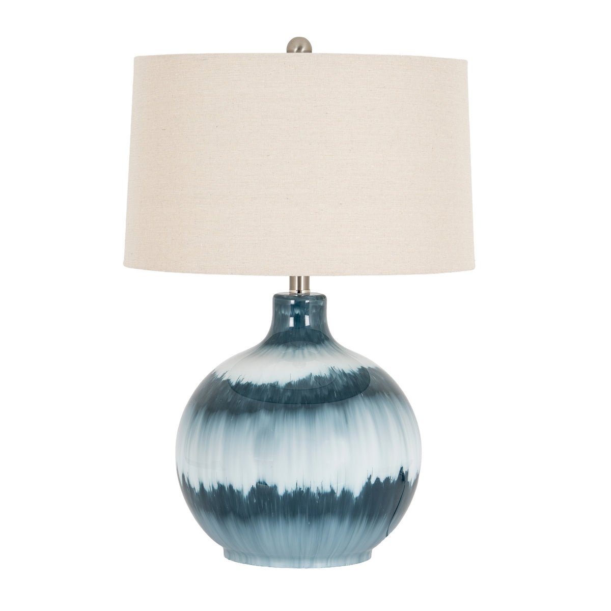 Hill Interiors Ocean Shadows Table Lamp with Linen Shade