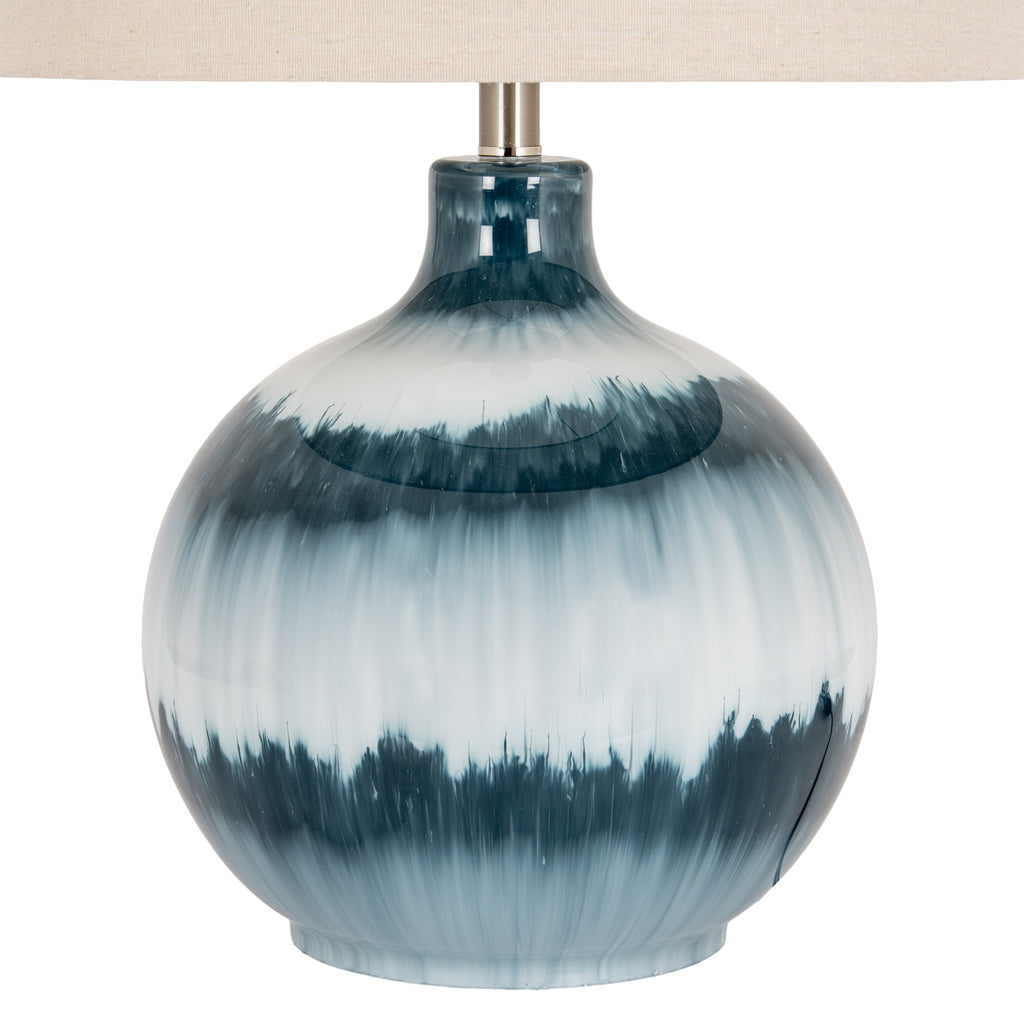 Hill Interiors Ocean Shadows Table Lamp with Linen Shade