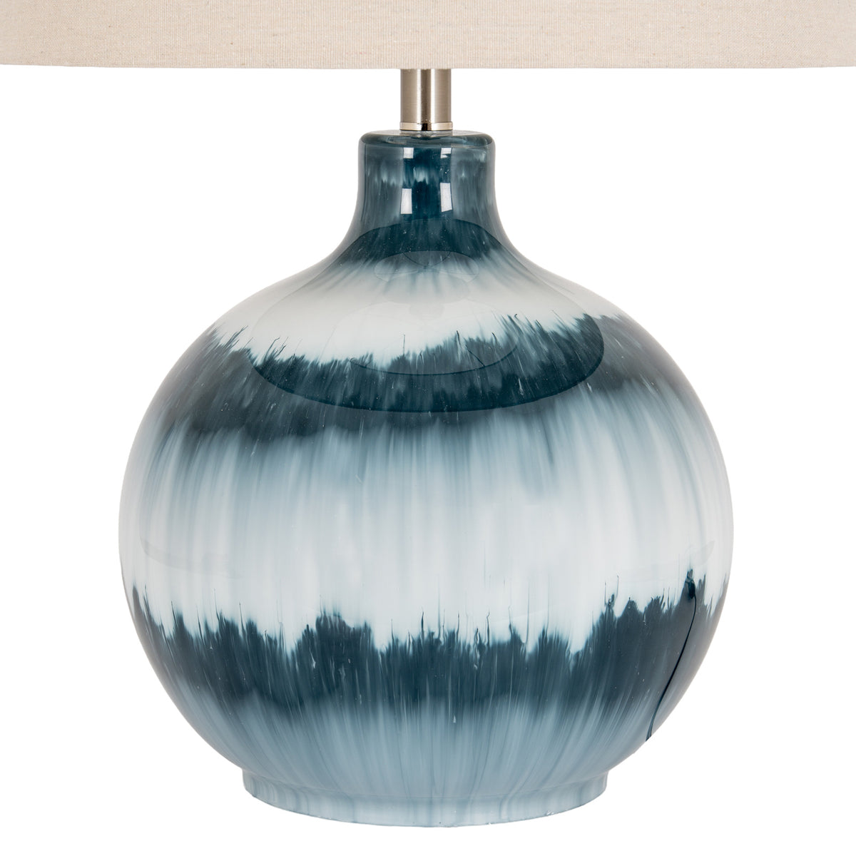 Hill Interiors Ocean Shadows Table Lamp with Linen Shade