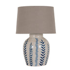 Hill Interiors Blue Flora Ceramic Pot Lamp