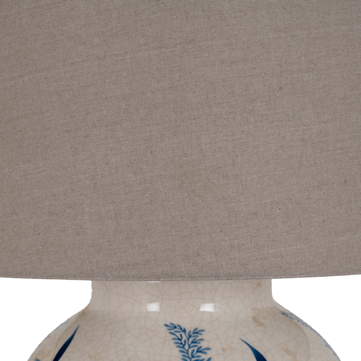 Hill Interiors Blue Flora Ceramic Pot Lamp