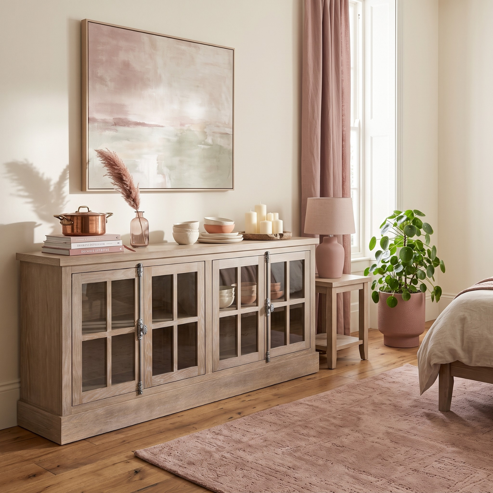 Haldon 4 Door Glazed Sideboard